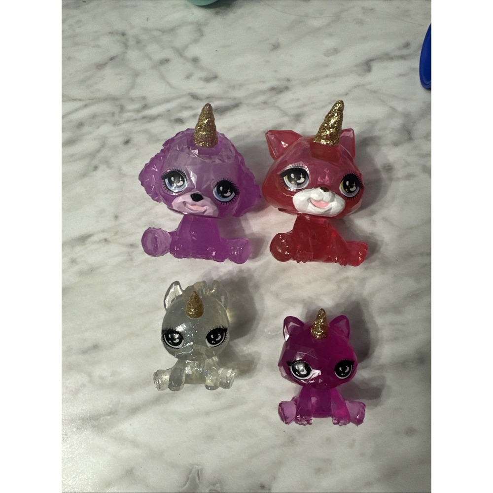 Rainbow High Littles Rainbow‎ Fantasy Fairies Sapphire Doll Fantasy Pet Lot Of 4